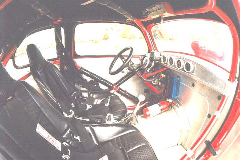 1948 Anglia racecar interior