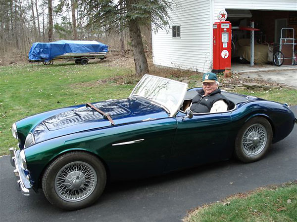 Fred Schade's 1955 Austin-Healey 100 with Chevy 305 engine