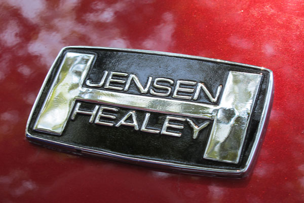 Jensen Healey hood ornament.