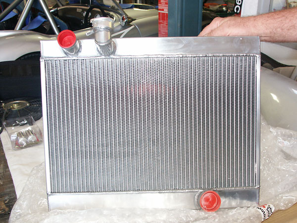 custom aluminum radiator from Serck Services Motorsport