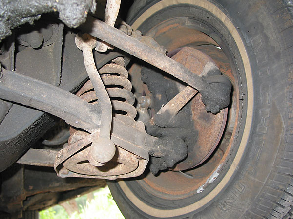 front suspension (coil spring, control arms, anti-swaybar link, etc.)