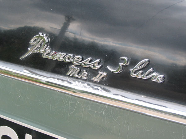 Princess 3 litre mark 2 badges