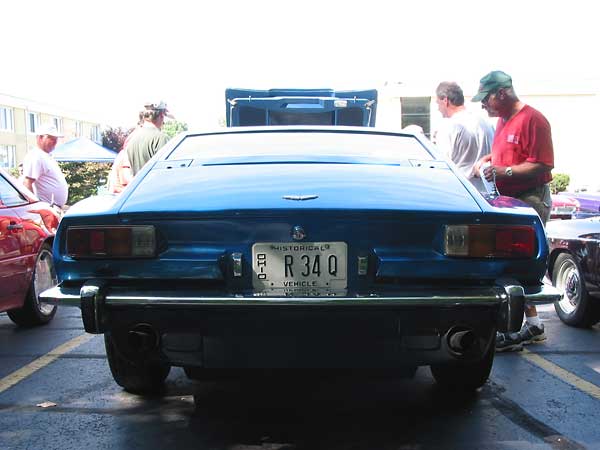 rear view of an Aston Martin V8