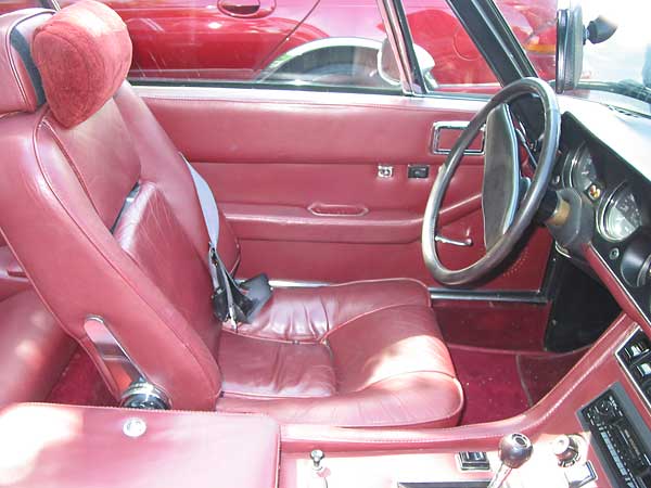 Jensen Interceptor leather upholstery