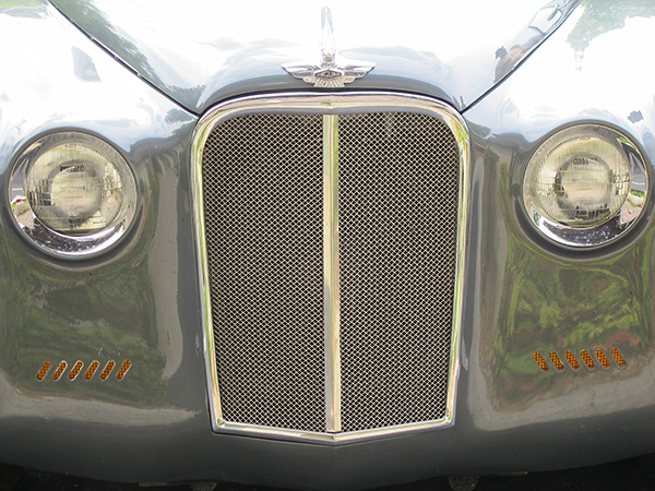 Recessed headlights. Stainless steel grille insert.