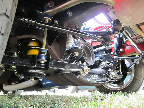 IPD front suspension with Bilstein shock absorbers and urethane bushings.