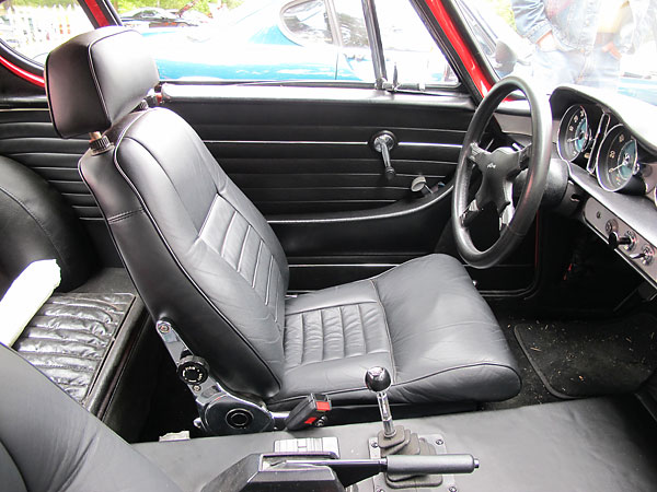 Seats are original from a 1971 1800E, but narrowed 2 inches and reupholstered.
