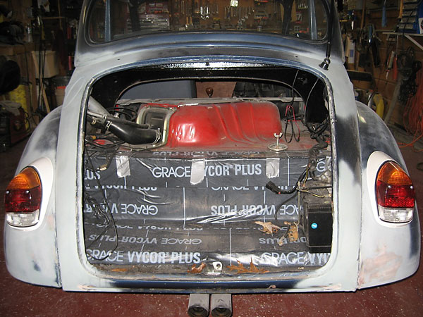 1974 Volkswagen Beetle taillights with built-in back-up lamps.