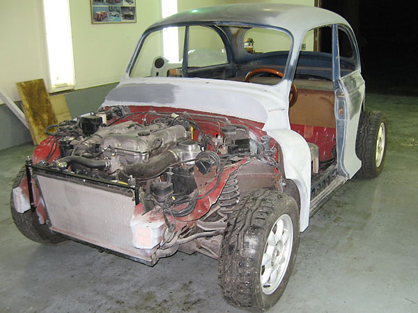 Mazda Miata cooling system and front suspension.