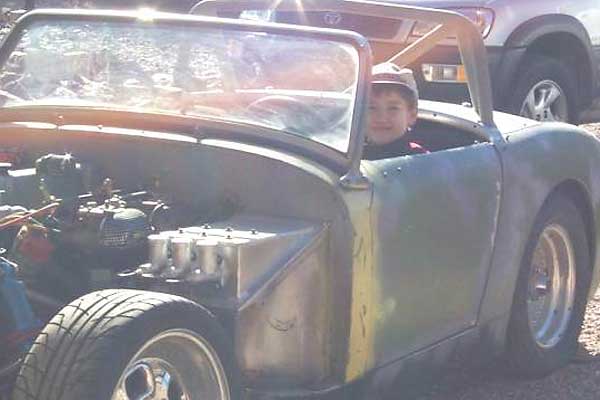 child-size Austin Healey Sprite