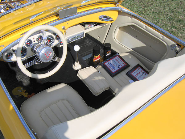 custom interior for an Austin Healey