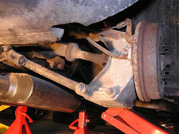 TVR2500 came stock with a Triumph TR6 rear suspension and brake system