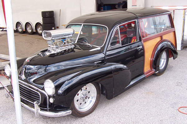 Morris Minor Traveller with a Ford Duratec lump in it