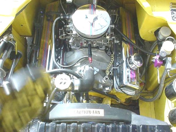 Chevy engine with Carter carb