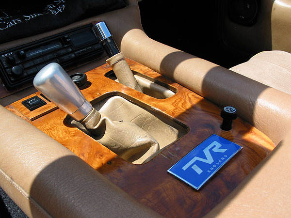 center console / TVR badge