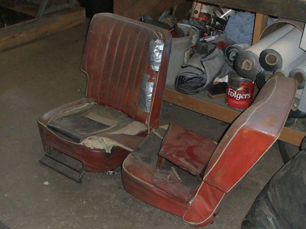 Original Sunbeam Talbot Alpine seats.