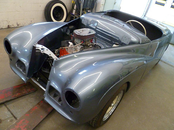 With the paint dry, the Sunbeam Talbot Alpine is now ready for reassembly.