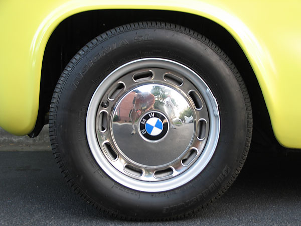 BMW 2002 Tii steel disc wheels.