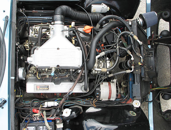 Rover SD1 engine with California-spec emission controls, circa 1985