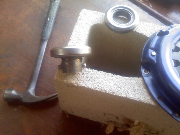 Modified throw-out bearing.