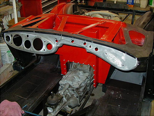 Healey aluminum dashboard