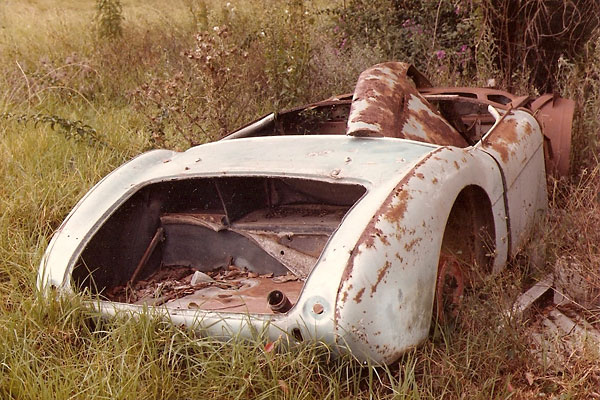 The car as found in a paddock in New South Wales by previous owner Bob Whittred.