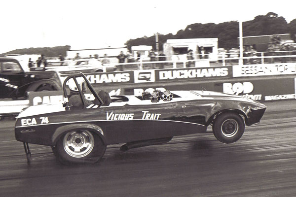 early ECA 74 Vicious Trait at Santa Pod