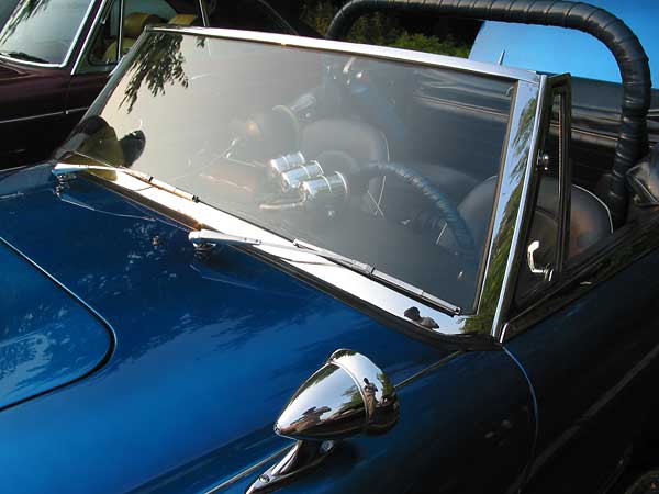 talbot mirror and polished windshield frame