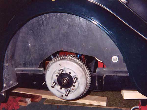 aluminum brake drum on a 1962 Morgan