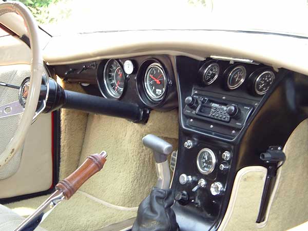 69 Avenger center console and interior