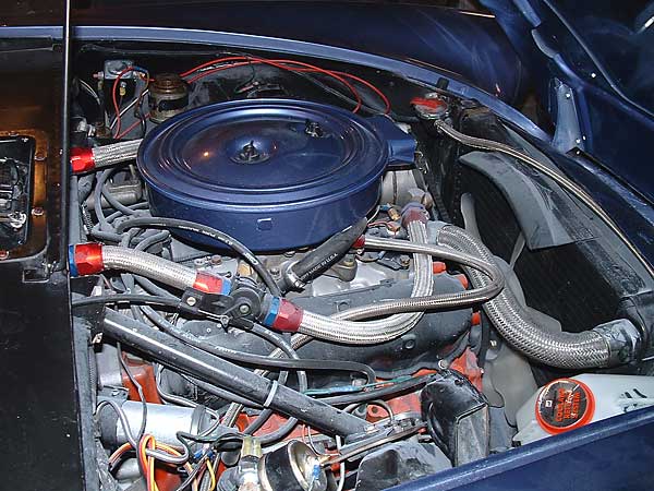 Sunbeam Alpine engine compartment