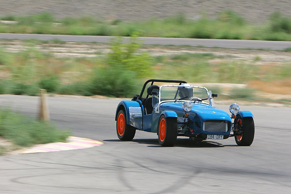 Lotus Owners Gathering concours winner - enjoying a track day