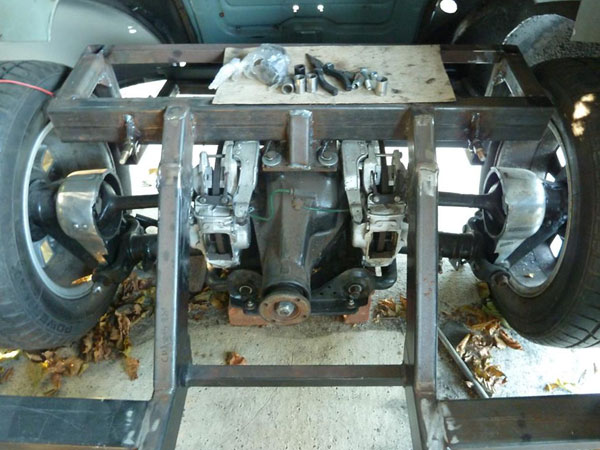Jaguar inboard mounted calipers and rotors.