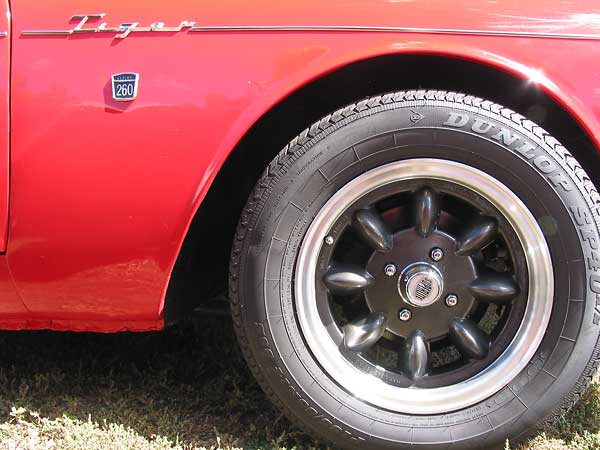 Dunlop tires, Superlite 8-spoke fake Minilite wheels