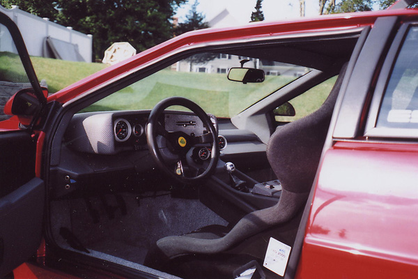 Sparco seats and Spartan dashboard.