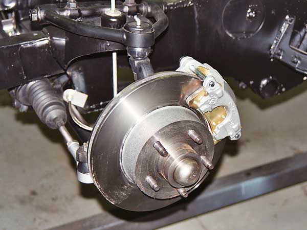 Mustang II spindle and disk brakes