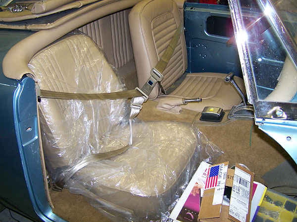 A Speedway low-back bucket seat is shown in this view.