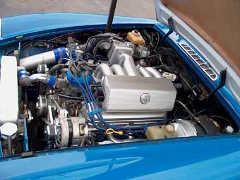 Kelly's engine compartment