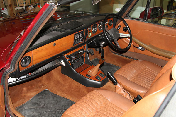 Interior looks standard apart from the center console.