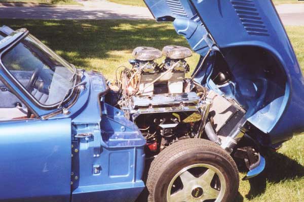 Buddy Fares' Triumph Spitfire with Chevy V8 Engine