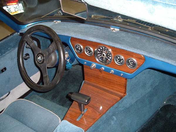 custom hot-rod dashboard for Triumph Spitfire