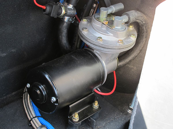 This vacuum pump is connected to the power brake booster.