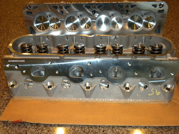 Texas Speed & Performance (TSP) / Precision Race Components (PRC) LS6-style cylinder heads.