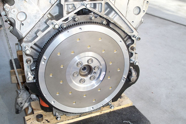 Fidanza 12.5 pound aluminum flywheel with changable clutch surface.