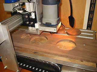 milling instrument console for new gauges from solid walnut
