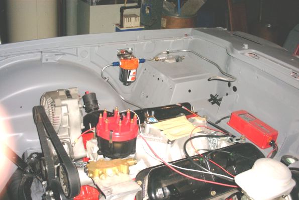 Triumph TR-6 engine installation