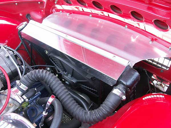 modified TR6 cooling system