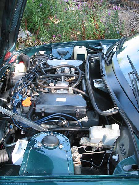 Rover 3.5L aluminum V8, as installed in Triumph TR8