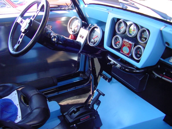 Triumph Mayflower race car interior