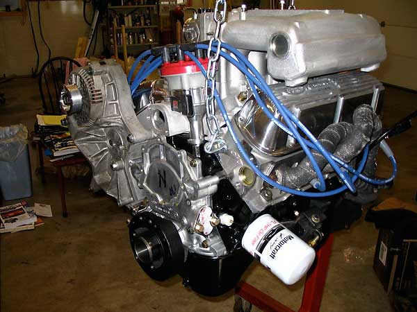 two left side Bronco Headers were adapted to the original stag exhaust.